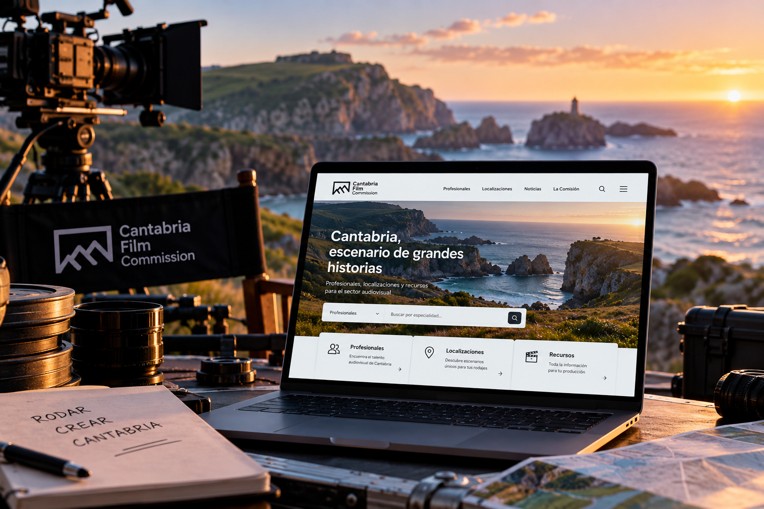 Cantabria Film Commission estrena una nueva web para conectar talento, productoras y localizaciones